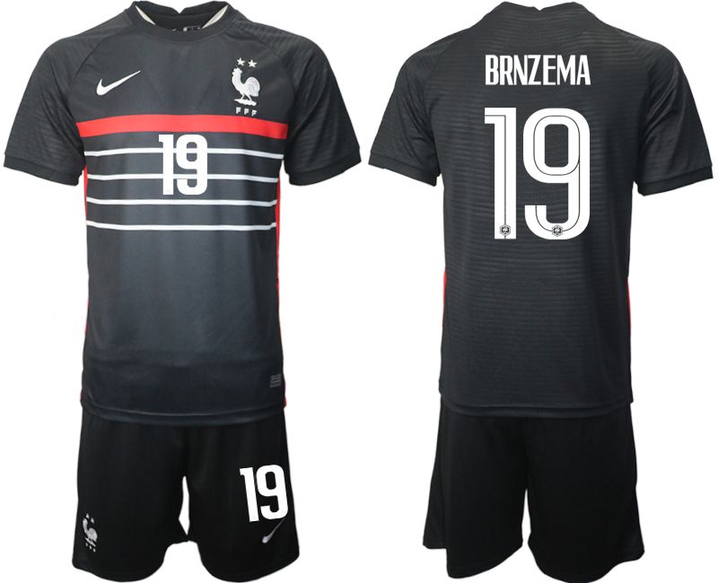 Men 2022 World Cup National Team France home black #19 Soccer Jersey->france jersey->Soccer Country Jersey